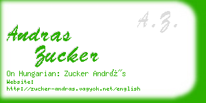 andras zucker business card